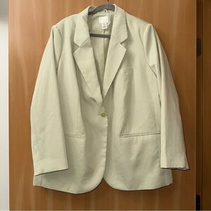 🩵 Mint very light sage green blazer jacket one button